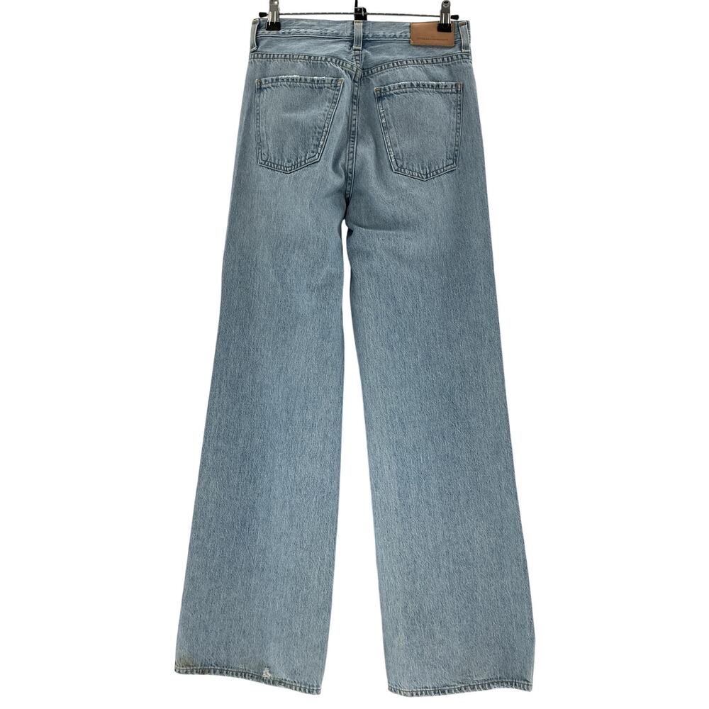 Citizens Of Humanity Wide Leg Blue Annina Petite Denim Jeans Size 24 - Picture 3 of 4